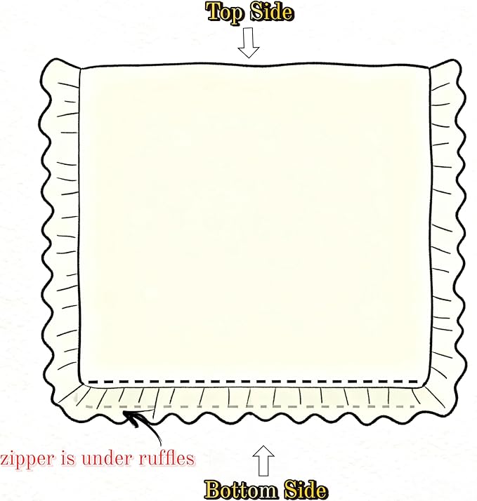 BuLuTu Chic Shabby Vintage Floral Duvet Cover Twin for Kids Girls Boys 100% Cotton Muslin Ruffled Quilt Cover Twin, 68"x86", Freesia Print, Soft Breathable, Zipper Closure, No Pillowcase