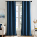 NICETOWN Morrocan Blue Room Darkening Curtains 90 Inches Long 2 Panels for Living Room, Bedroom, Nursery Summer Thermal Insulated Blackout Drapes Grommet Noise Reducing Window Curtains, W40