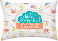 Little Sleepy Head Youth Pillow with Pillowcase 16x22, Soft Jumbo Toddler Pillows, Hypoallergenic Pillow Case - Best Kids Pillows for Sleeping, Perfect Kids Travel Pillows (Beach Days)