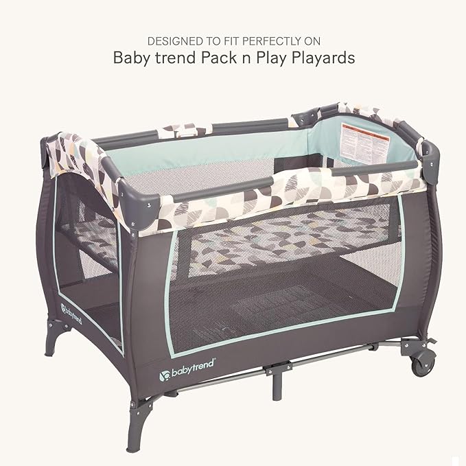 lulumoon Fitted Pack and Play Sheets: Soft Muslin Cotton for Baby Trend Playard Mattress - Neutral Colors for Boys and Girls