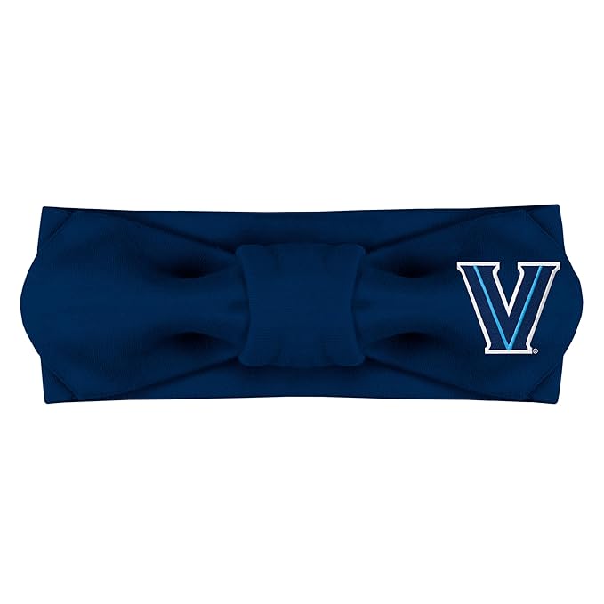 Creative Knitwear Villanova Wildcats Infant Girls Navy Solid Hair Knot Headband Embroidered Logo - Size Newborn - 4T
