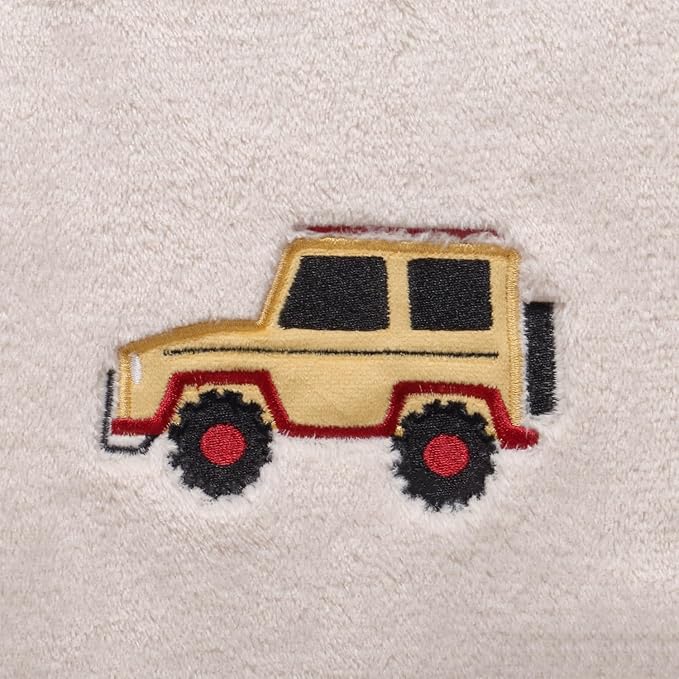 CREVENT 30''X40'' Cute Cozy Fluffy Warm Baby Blanket for Girls Boys Infants Toddlers' Bedding Crib Cot Stroller, Baby Shower Birthday Newborn's Gift - Jeep