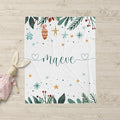 Personalized Baby's First Christmas Blanket, Custom Festive Season Baby Name Christmas Blanket, Soft Fleece Or Sherpa Throw, Baby Shower, Made in USA
