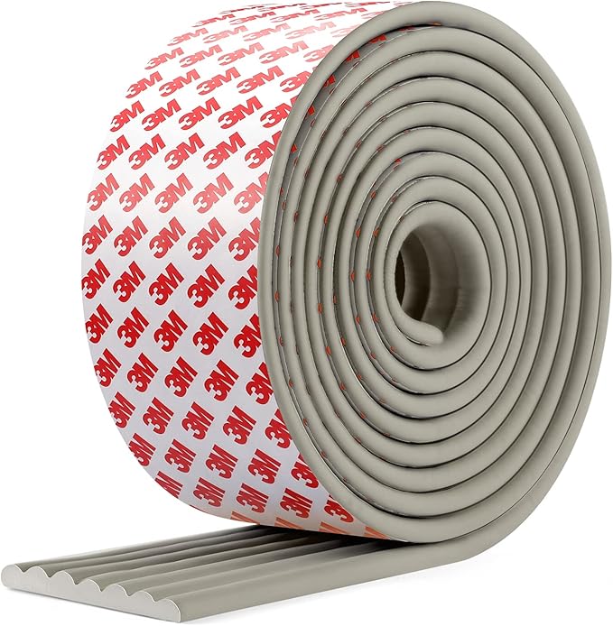 Upgrade Baby Proofing Edge Corner Protector, 16.4ft Edge Guards Padding with 3M Adhesive, Extra-Wide Soft Rubber Foam Padding, Furniture,Sharp Edge Safety Corner Edge Bumper Guard-Gray