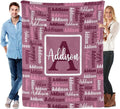 Dr.TOUGH Name Blanket Personalized Blanket for Adult Kids Flannel Customized Personalized Blankets and Throws