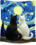 Cat Blanket for Women/Men - Kids Throw with Cat - Lightweight Flannel Soft Throws Gifts for Bed Sofa - 60"x80"