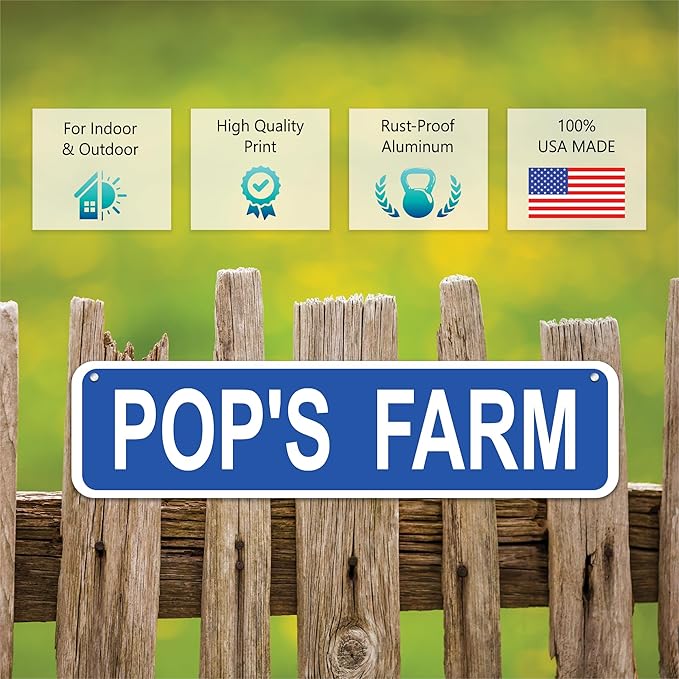 Personalized Street Sign & Custom Road Sign for Kids - 21x4 in Metal, with Custom Text, Size & Color. Ideal for Kids Room, Mancave Decor or Outdoor Garden