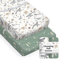 Baby Changing Pad Cover 2-Pack for Boys, Girls (Ocean Odyssey) - Premium Fitted Sheets Baby Diaper Changing Table Cover - Buttery Soft Cotton Blend