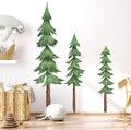 Large Pine Tree Wall Decals Peel and Stick Watercolor Extra Large Tree Wall Decal Forest Nature Green Tree Wall Stickers Giant Pine Tree Wall Decals for Nursery Kids Room Decor