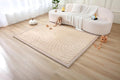 Hakuna Matte Premium Baby Playmat for Floor 60" x 80" Arches – Cloudsoft Coral Velvet Memory Foam Rug for Crawling – Non-Slip, Water-Resistant, Non-Toxic, Easy-Care, Thick Play Mat for Baby