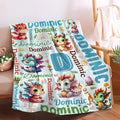 Personalized Custom Dragon Blanket Gifts for Kids Boys Girls with Name - Customized Dragon Super Soft Lightweight Flannel Sheets Decor for Crib Nap Couch - 90"x120" for Whole Family