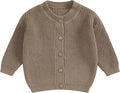 Newborn Baby Boy Girl Knit Sweater Cardigan Winter Warm Button Down Sweatshirt Top Outfit Cute Infant Fall Clothes