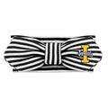Creative Knitwear Idaho Vandals Infant Girls Black/White Striped Hair Knot Headband Embroidered Logo - Size Newborn - 4T