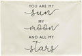 Nursery Canvas Banner Wall Decor-Hanging Rectangular Poster Flag Sign Art for Baby Kids Girl Boy,Playroom Babyroom Door Decoration,My Sun My Moon,Baby Shower Birthday Gift 28.5" L x 20" W