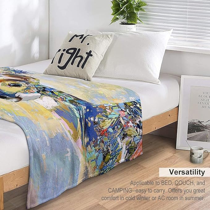 Deer Blanket Forest Deer Gifts for Girls Boys Woman Kids Hunting Lover Throw Blankets Soft Blanket Warm Fleece Flannel Plush Blankets for Bed Sofa Couch 60"x80"