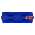 Creative Knitwear SMU Mustangs Infant Girls Royal Solid Hair Knot Headband Embroidered Logo - Size Newborn - 4T