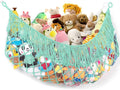 Stuffed Animal Hammock - Extra Large 63'' Long, Stuffed Animal Storage, stuffed animal Holder net, Toy Hammock Large, Toy Storage Hanging Organizer - Elegant blue