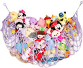 Stuffed Animal Net or Hammock Wall Hanging Net for Stuffed Animal Storage Macrame Toy Display Plush Toy Holder Soft Toy organizer for Nurery Baby Bedroom Playroom-Purple