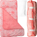Toddler Nap Mat with Removable Pillow and Blanket (21" x 48") - Soft Sleep Mats for Kids, Daycare, Preschool, Travel - Machine Washable Roll Up Sleeping Bag - Nap Mat by Zunee