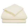TL Care 100% Natural Cotton Jersey Knit 3-Piece Toddler Sheet Set, Cream, Soft Breathable