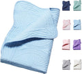 PEACELOVER Embossed Neutral Baby Quilt Durable, Lightweight Baby Blankets Four Seasons for Personlized Monogram Cotton Quilted Blanket Toddler Quilt for Boys and Girls 46x36 Inches (Baby Blue)