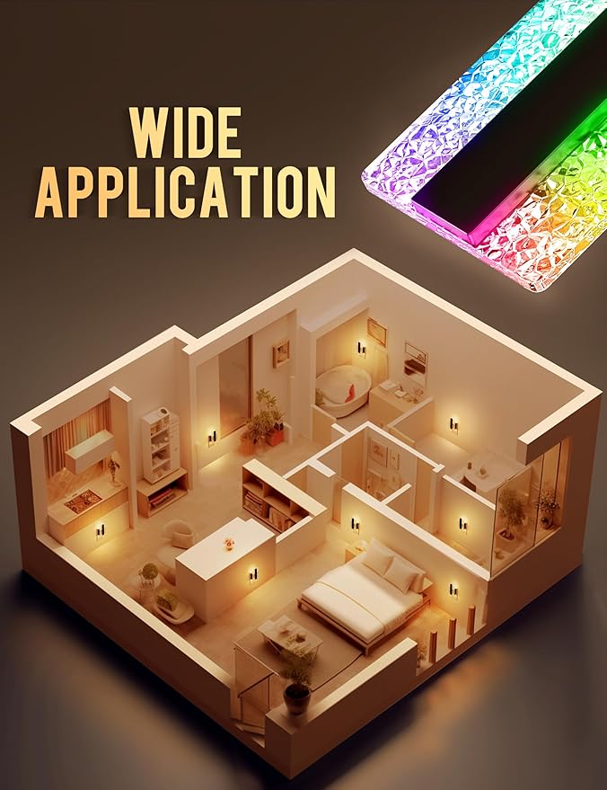 DORESshop LED Night Lights Plug Into Wall, Decorative Night Light with Dusk-to-Dawn Sensor, 8 Color-Changing Nightlights with Slide Button, Night-Lights for Bathroom, Hallway, Christmas Gifts