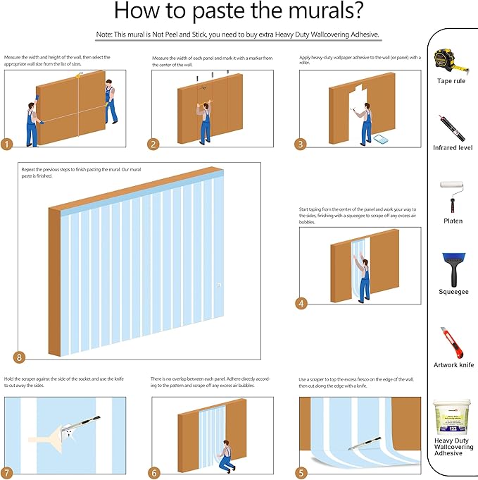 Tropical Forest Wall Mural Black Palm Tree Wallpaper Mural for Living Room Bedroom（Not Peel and Stick）