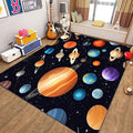 Kids Carpet Outer Space Rug,4x6ft,3D Galaxy Universe Planet Area Rugs Kids Bedroom Space Carpet Universe Solar System Planet Theme Carpets for Living Room Nursery Room Toddler Classroom Decor