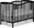 Dream On Me Chelsea 5-In-1 Convertible Crib In Black, JPMA Certified
