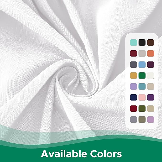Biscaynebay Wrap Around Bed Skirts for Twin & Twin XL Beds 15" Drop, White Adjustable Elastic Dust Ruffles Easy Fit Wrinkle & Fade Resistant Silky Luxurious Fabric Machine Washable