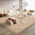 BENRON Soft Fluffy Rugs for Living Room 8 x 10 Light Tan, Extra Large Area Rug for Bedroom Dining Table Office Kids Nursery Room, Machine Washable