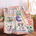 Personalized Custom Snake Blanket Gifts for Kids Boys Girls with Name - Customized Snake Super Soft Lightweight Flannel Sheets Decor for Crib Nap Couch - 50"x60" for Teens