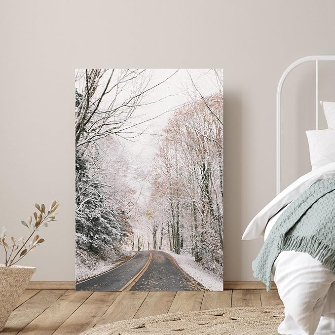 SIGNWIN Canvas Wall Art Woodland Nursery Decor Winter Trees Cool Dramatic Forest Multicolor Nature Photography Rustic - 24x36 inches