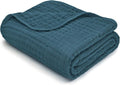 Comfy Cubs Muslin Baby Blanket - Soft, Lightweight, 6-Layer Cotton Swaddle Blankets for Newborns, Infants & Toddlers - 40" x 40" Large, Breathable & Versatile for Sleeping & Tummy Time - Neptune