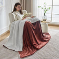 NANPIPER Warm Sherpa Blanket Queen Size for Bed, Soft Fleece for Winter, Fuzzy Plush Throw Gift for Women, Chocolate Brown 90x90 Inches