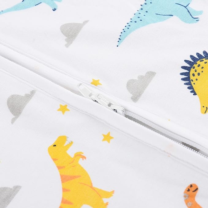 Mama Cheetah Toddler Sleep Sack with Feet 3T-4T, 1.0 TOG Organic Cotton Baby Wearable Blankets with Legs, Baby Sleeping Bag for Walkers, Early Walker Large