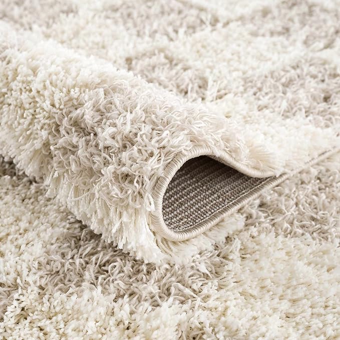 Hauteloom Atira Living Room, Bedroom Area Rug - Contemporary - Plush Pile - Cream, Light Beige, Light Brown - 12' x 14'11"