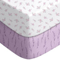 Pack and Play Sheets Fitted, Mini Crib Sheets 2-Pack for Pack N Play Mattress, Stretchy Playpen Sheet for Boys Girls, Softness and Breathable, 38" x 26"