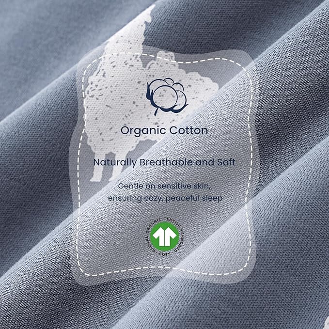 Unisex Sleeping Bag for Babies and Toddlers 1.0 Tog Sleep Sack 0-6 Months, Newborn Sleep Sack, Wearable Blanket Baby, One Piece Long Sleeves, Gifts for Baby