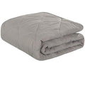 NTBAY Down Alternative Oversized Toddler Comforter, Super Soft and Warm Solid Color Baby Crib Quilted Blanket, 43x60 inches, Smoke Grey