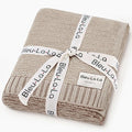 Heritage Knit Organic Cotton Baby Blanket - Soft Warm Cozy Unisex Receiving Cuddle Stroller Beige Blanket for Newborns, Infants Toddler, Boys and Girls (Oatmeal, 0-2 Years)