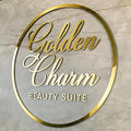 Custom Business Acrylic Sign, Personalized Acrylic Letters for Signs, 3D Laser Cut Business Logo Sign for Wall Company, Retail Studio, Beauty Salon, Cafe Shop