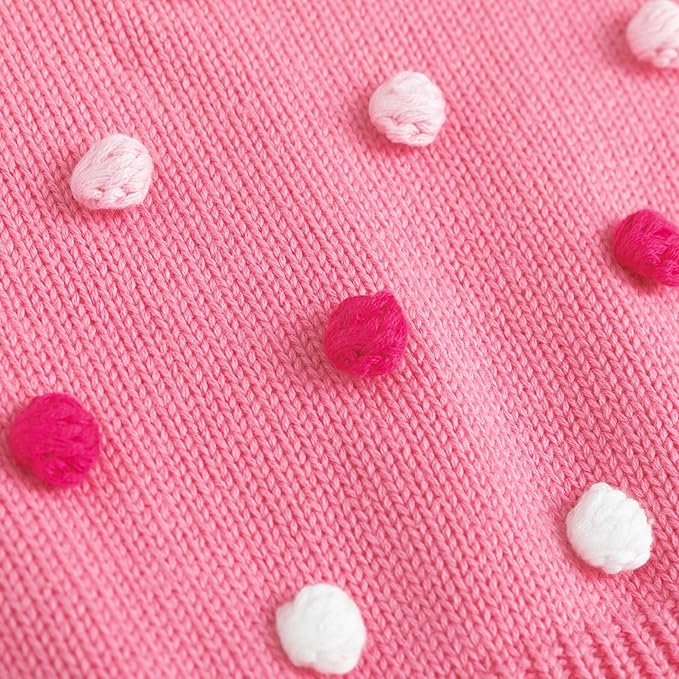 Simplee kids Baby Girl Knit Romper Fall Sleeveless Pompoms Rompers Newborn Little Girl Overall Jumpsuit Outfits