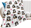 Bernese Mountain Dog Blanket Bernese Mountain Dog Gifts and Decor Cute Dog Throw Blanket Dog Blanket for Girls Women Kids Adults Soft Warm Cozy Fleece Blanket for Couch Sofa Bed 80"x60"