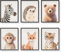 VOLIX Baby Room Wall Art, Jungle Animal Baby Animals Decor, Children Bedroom Decorate, 8x10 inch, UNFRAMED