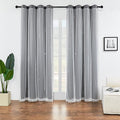 XiDi Black Out Curtains for Girls Bedroom Decor, Unicorn Curtains for Kids Room, Blackout Curtains for Living Room 72 inchs Long 34 inches Wide 2 Panel Grey