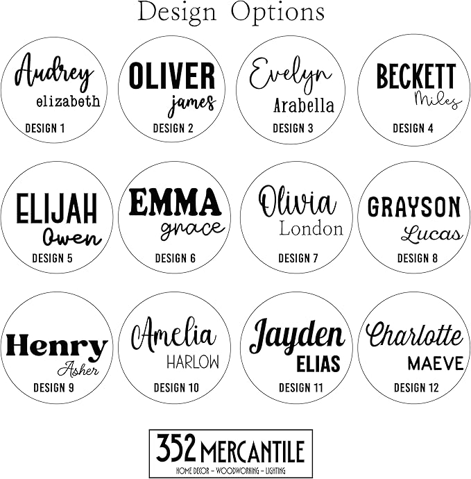 Personalized Birth Announcement Name Sign, Stat Sign and Footprint Sign Bundle of All 3 Signs, Newborn Hospital Photo Prop, 19 Font Options, 30 Colors (3 Sign Bundle - Name, Stat & Footprint)