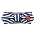 Creative Knitwear Syracuse Orange Infant Girls Navy/White Striped Hair Knot Headband Embroidered Logo - Size Newborn - 4T