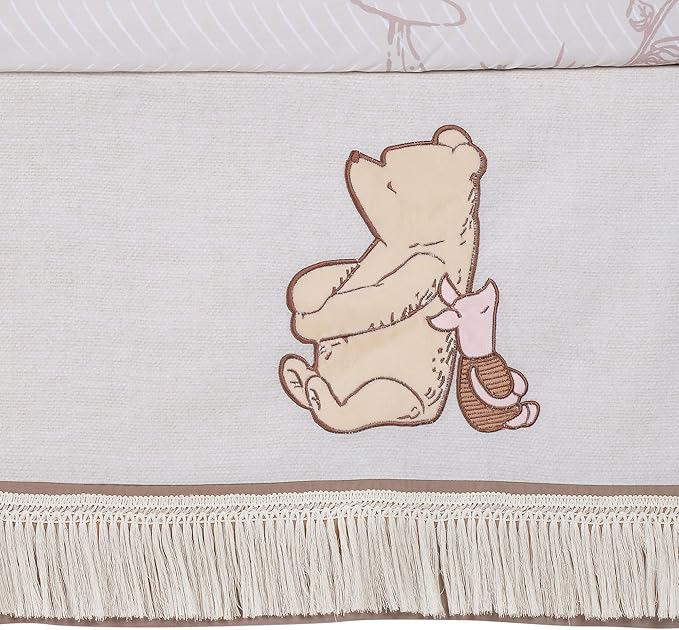 Lambs & Ivy Disney Baby Pooh Bear & Pals Cotton 3Piece Nursery Crib Bedding Set