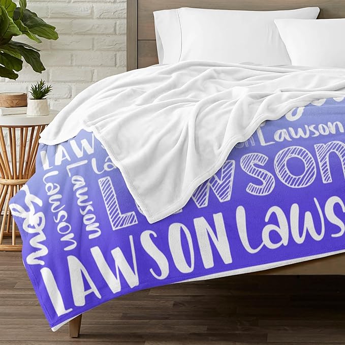 Dr.TOUGH Personalized Blankets with Name Customized Baby Blankets for Girls Boys Adults Monogrammed Blankets and Throws Christmas Birthday Mothers Valentines Day Gift (Z-Colorful 04, 60''×80'')